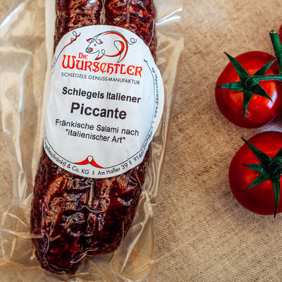 Die Wurschtler Salami Piccante - Schlegels Italiener mit Chili