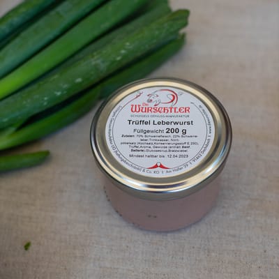 The Wurschtler truffle liver sausage