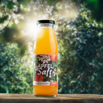 Apple juice from orchards