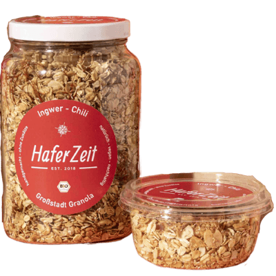 Bio Granola Ingwer Chili im Glas - Müslimischung