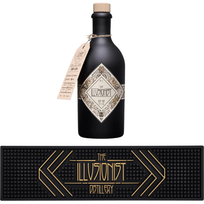 The Illusionist Home Bar Bundle (1x Dry Gin + 1x bar mat)