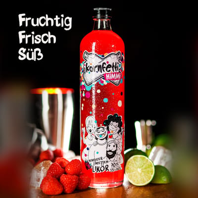 Kornfetti - Himmi - Himbeer-Limetten-Likör