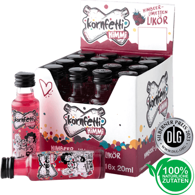 16x Kornfetti Himmi Minis - raspberry-lime liqueur