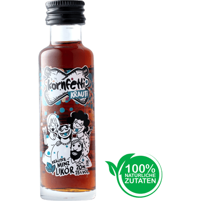 16x Kornfetti Krauti Minis - Kräuter-Minz-Likör16x Kornfetti Krauti Minis - Kräuter-Minz-Likör