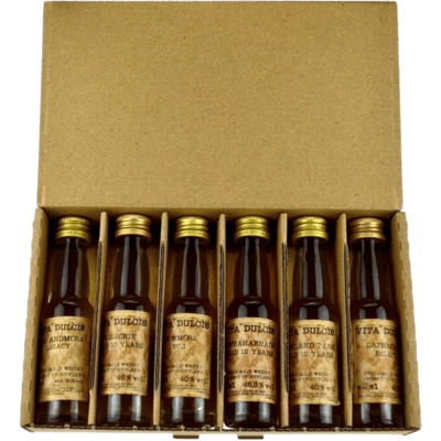 Vita Dulcis Whisky Tasting Box rauchig für Einsteiger (6x Whisky Minis)