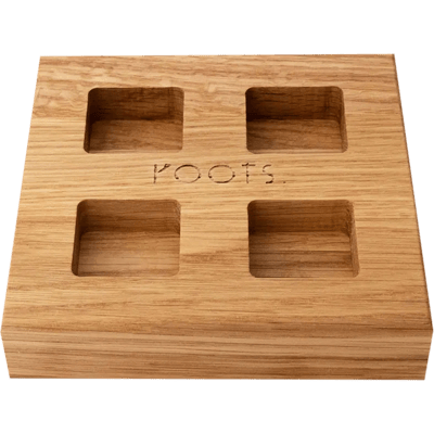 Gewürzständer aus Holz für 4 Gewürze