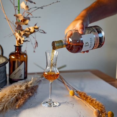 Butterscotch liqueur with whisky