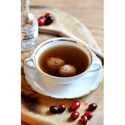 Jägerlatein Wildconsommé mit Hirschkalbklößchen