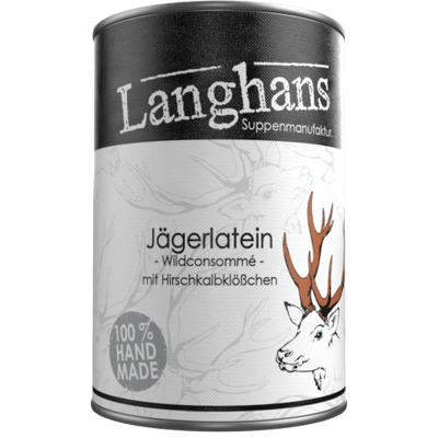 Jägerlatein Wildconsommé mit Hirschkalbklößchen