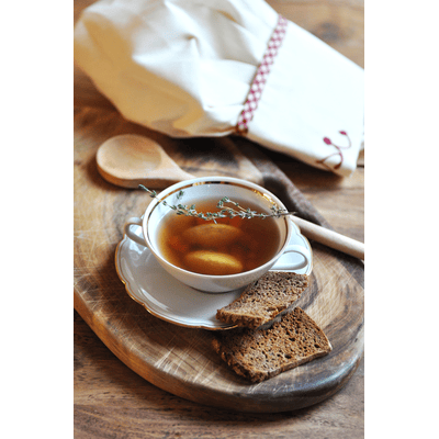 Kikeribrüh Hühnerbouillon mit Griesnockerln