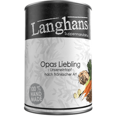 Opas Liebling Linseneintopf nach fränkischer Art