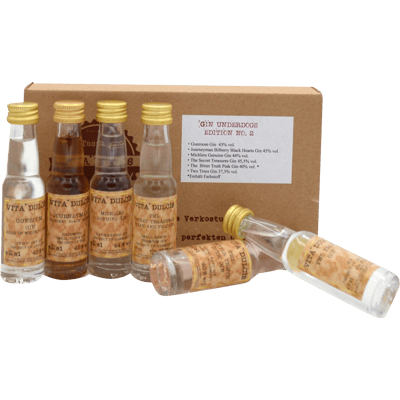 Gin Tasting Set | Gift Set | Tasting Set: Underdogs Edition No.2 (6x Gin Minis) | Vita Dulcis