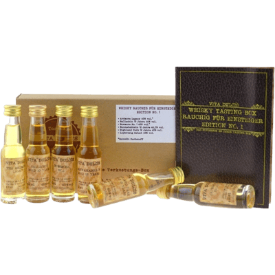 Vita Dulcis Whisky Tasting Box smoky for beginners (6x Whisky Minis)