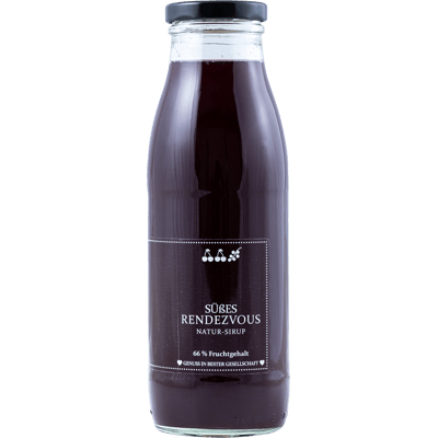 "Sweet rendezvous" cherry currant syrup