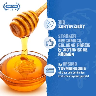 Apsogo Bio Thymianhonig aus Griechenland 2