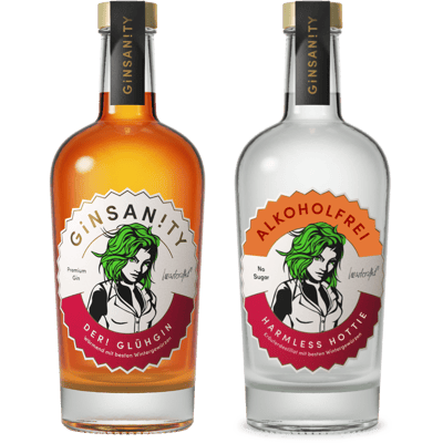 Ginsanity Glüh-Paket (1x Glühgin + 1x Glühgin Alkoholfrei)
