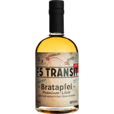 Bratapfel Likör No. 5545 - DDR Edition (F5-Transit) - Apfellikör mit winterlichen Gewürzen wie Vanille, Zimt, Orangen, Gewürznelken und Kardamom