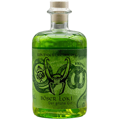 Viking fuel Evil Loki green gin
