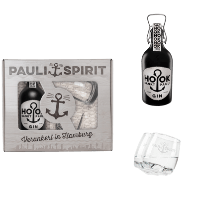 HOOK Gin gift set with 2 tumblers