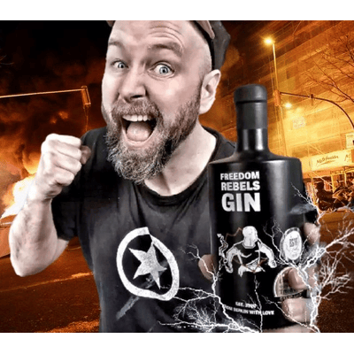 FREEDOM REBELS Collector´s Set with Glass (1x London Dry Gin + 1x Glas) 3