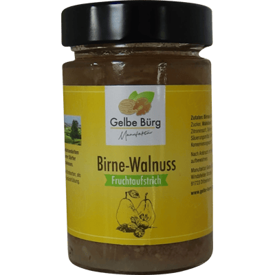 Manufaktur Gelbe Bürg Birne-Walnuss Aufstrich