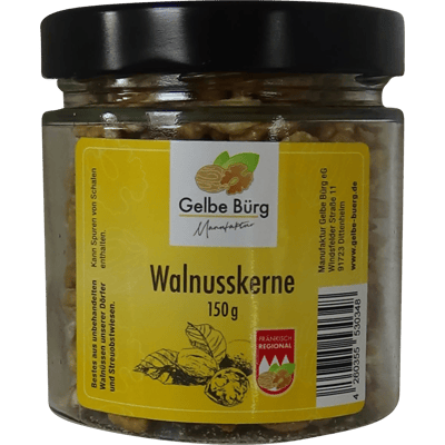 Manufaktur Gelbe Bürg Fränkische Walnusskerne im Glas