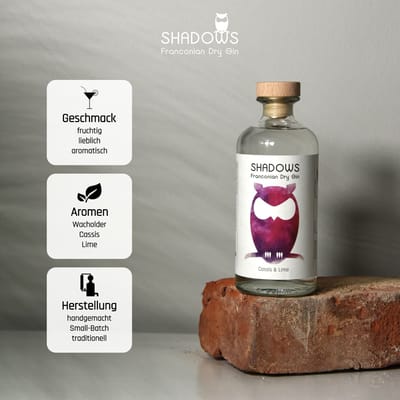 SHADOWS Gin Cassis & Lime - Dry Gin