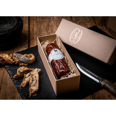 Fenchel Rehsalami mit Bio-Schweinefleisch