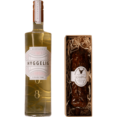 Wildlieb "Hyggelig" set (1x blueberry and damson salami + 1x organic white mulled wine)