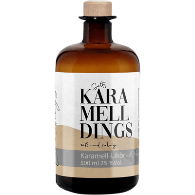 Karamelldings - Karamell-Likör mit Meersalz