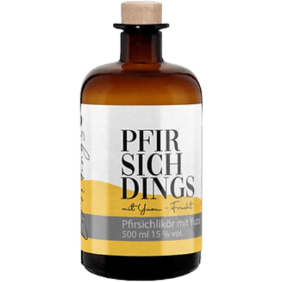 Peach dings - peach liqueur with yuzu