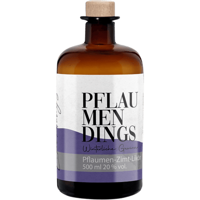 Plum things - plum and cinnamon liqueur