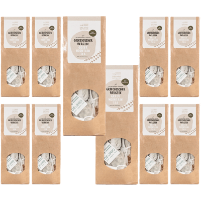 Vorratspack Griechischer Bio Bergtee (10x10 Teebeutel)