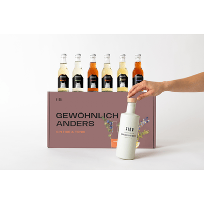 Gin FIOR Gin & Tonic Probierpaket (1x London Dry Gin + 6x Tonic Water)