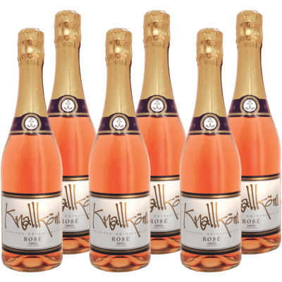 6x Knallköm Rosé drög - trockener Rosé Sekt
