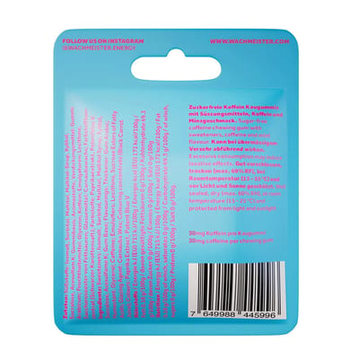 Wachmeister Caffeine Chewing Gum Fresh Mint (3x chewing gum bags)