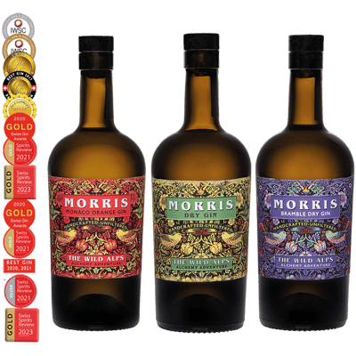 Morris Dry Gin Gold Collection (1x London Dry Gin + 1x Bramble Gin + 1x Monaco Orange Gin)