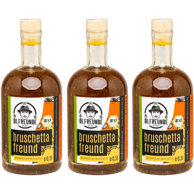 Bio Bruschettafreund Vorratspack (3x Rapsöl mit Gewürzen)