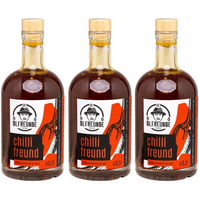 Chilifreund Vorratspack (3x Rapsöl mit Chili)