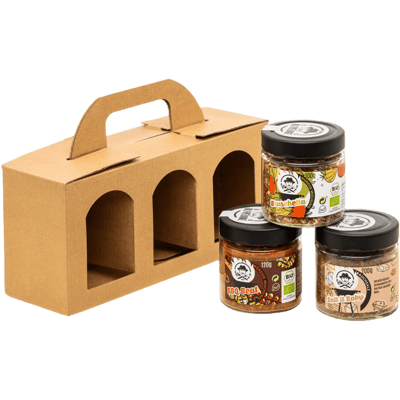 Gewürztriple (1x BBQ Gewürzmischung + 1x Bruschetta Gewürzmischung + 1x Rauchsalz)