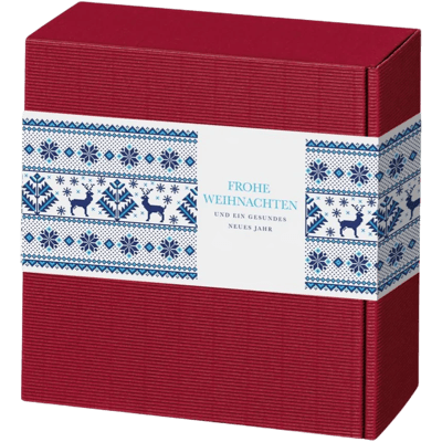 Weihnachtsbox Rudolph (1x Kräuteröl + 1x Kräutersalz + 1x Chilisalz + 1x Schwarzkümmelsamen)
