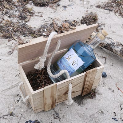 54°N Gin Flaschenpostkiste - Geschenkkiste mit Gin deiner Wahl 3