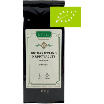 Schwarztee Bio Darjeeling FTGFOP1 Happy Valley Second Flush - DE-ÖKO-006