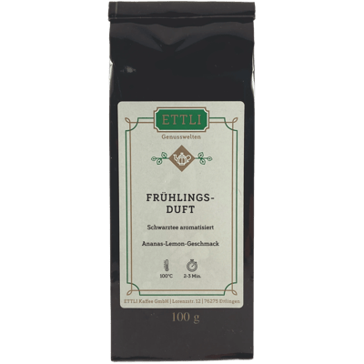 Schwarztee aromatisiert Frühlingsduft