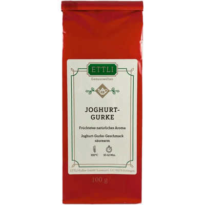Früchtetee aromatisiert Joghurt-Gurke