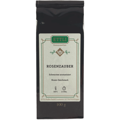 Schwarztee aromatisiert Rosenzauber (Venezia Rose)