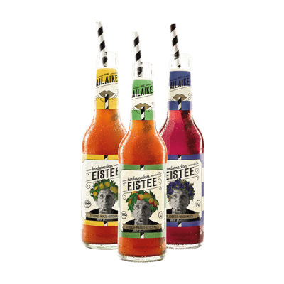AiLaike iced tea bundle (5x peach-mango + 5x lemon-mint + 5x blueberry-hibiscus)