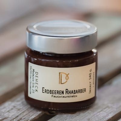 Deheck Manufaktur Erdbeer Rhabarber Aufstrich