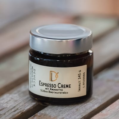 Deheck Manufaktur Espresso Amaretto Creme Aufstrich