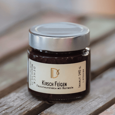 Deheck Manufaktur Kirsch Feige Rotwein Aufstrich
